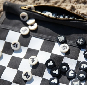 Chess and checkers travel set
