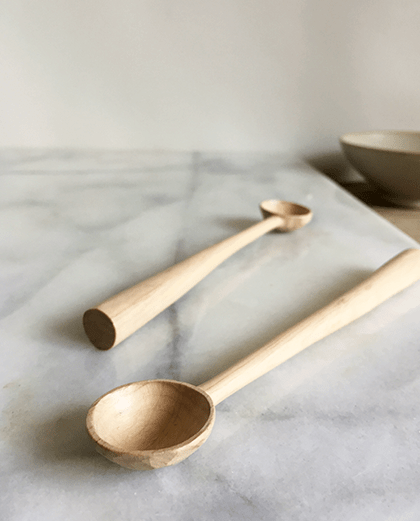 Hand Carved Beech Wood Spoons