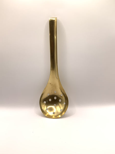 Brass Colander Ladles and Soup Spoons